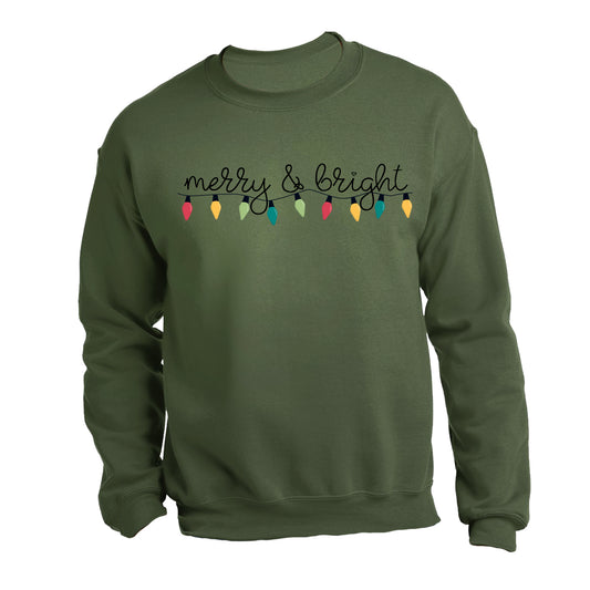 "Merry & Bright" - Sweatshirt
