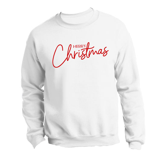 "Merry Christmas" Script - Sweatshirt